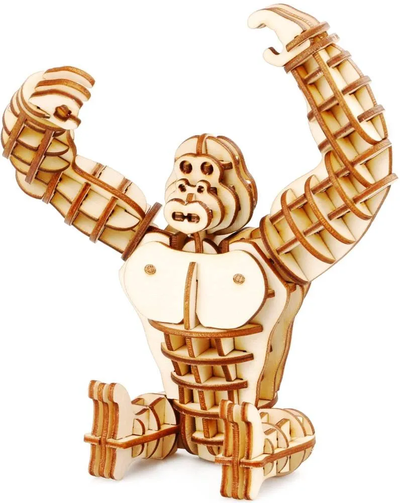 Drevené Puzzle 3D Gorila