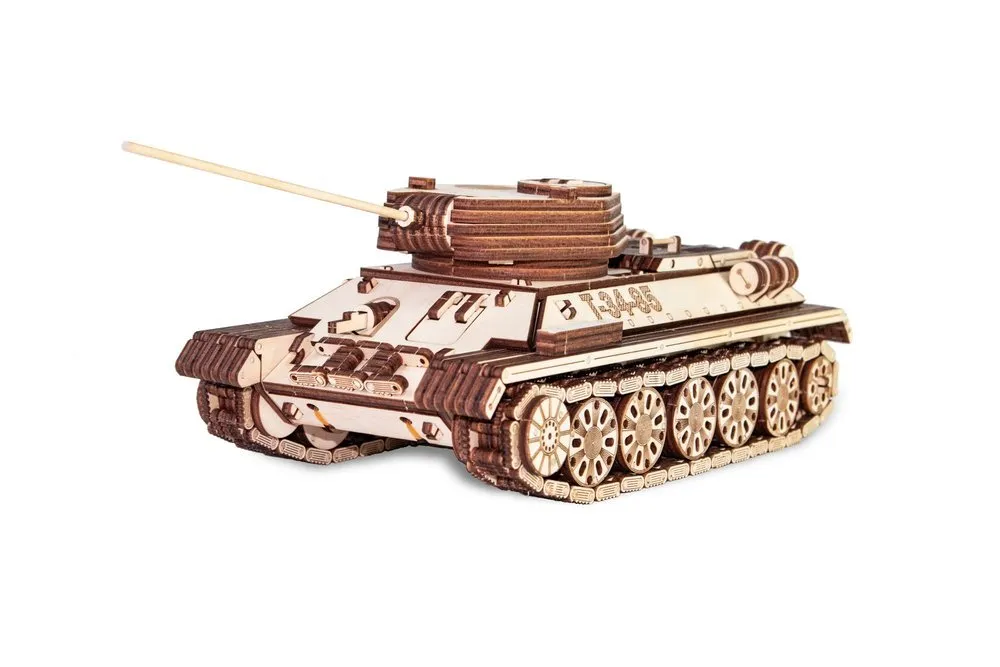 Drevené Puzzle 3D Tank T-34-85