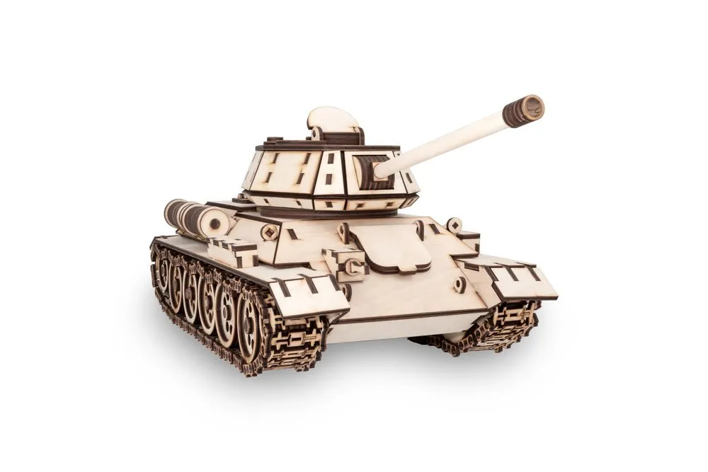 Drevené Puzzle 3D Tank T34