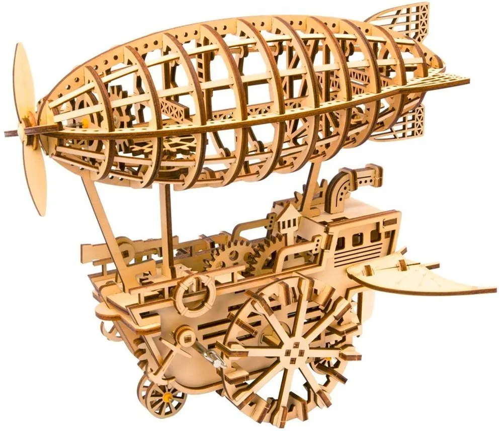 Drevené Puzzle 3D Vzducholoď 11