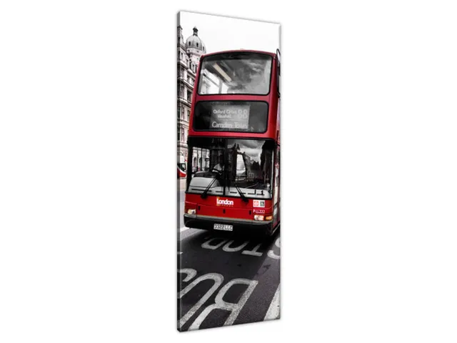 Obraz Moderný červený Londýnsky poschodový autobus