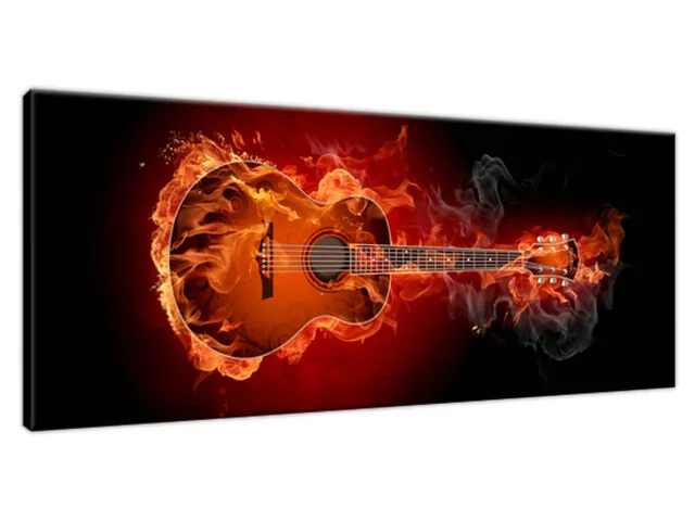Obraz na plátne Planúca gitara