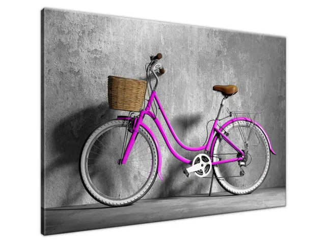 Luxusný obraz Fialový bicykel