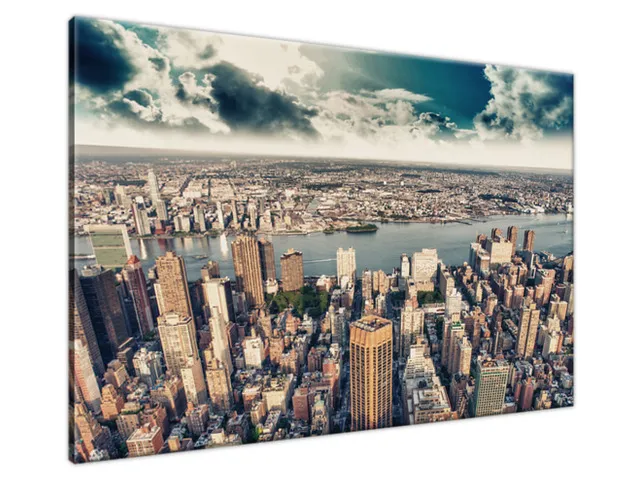 Obraz na stenu Západ slnka nad Manhattanom