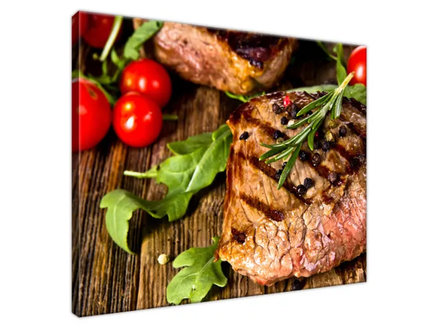 Obraz na stenu Hovädzí steak z grilu