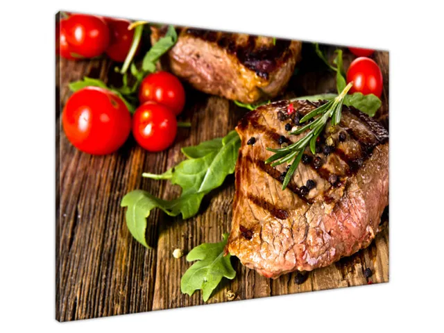 Obraz na stenu Hovädzí steak z grilu