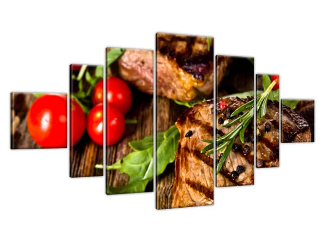 Obraz na stenu Hovädzí steak z grilu