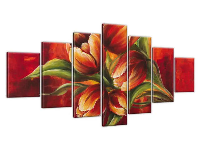 Štýlový obraz na stenu Abstraktné tulipány