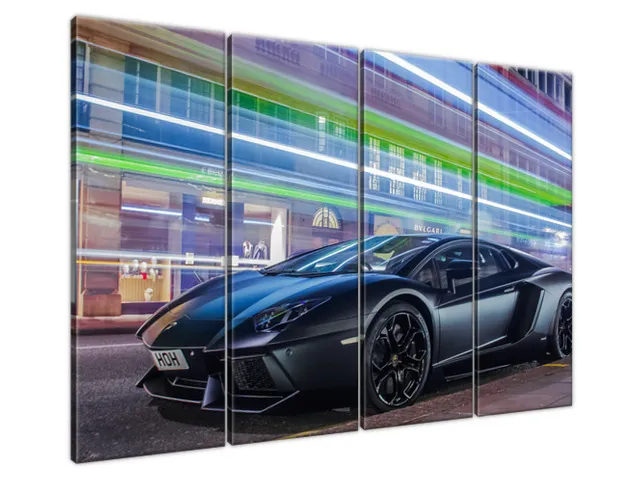 Obraz do detskej izby Čierny matný Aventador - Ben