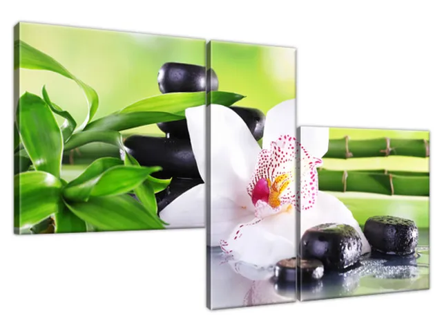 Obraz SPA kamene a orchidea