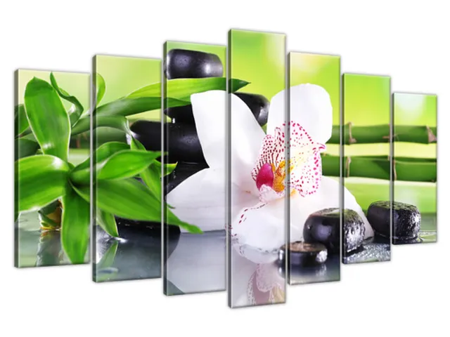 Obraz SPA kamene a orchidea