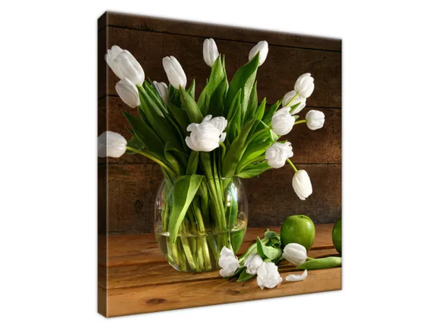 Moderný obraz Snehobiele tulipány