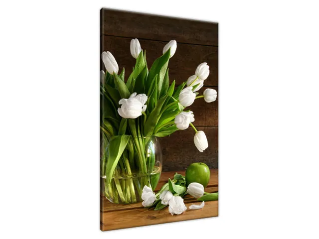 Moderný obraz Snehobiele tulipány