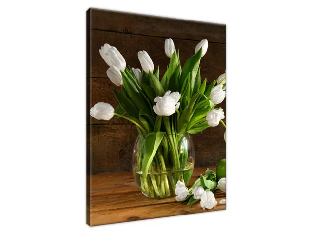 Moderný obraz Snehobiele tulipány