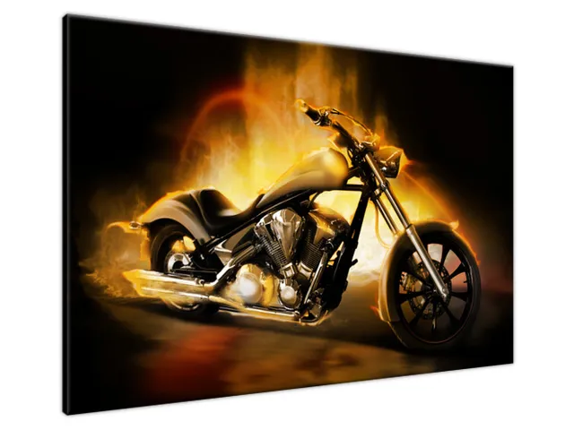 Obraz Motocykel v ohni