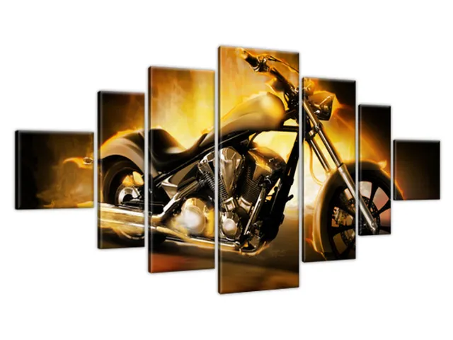 Obraz Motocykel v ohni