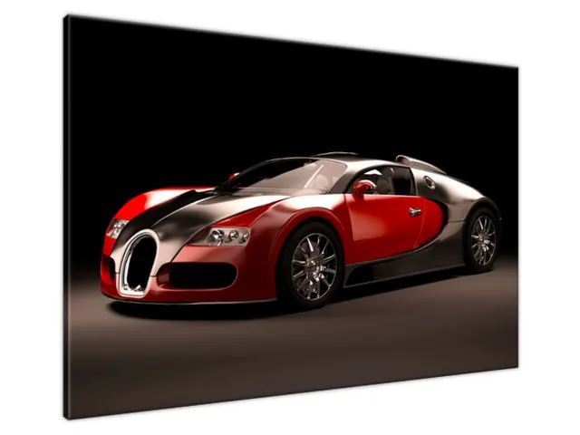 Moderný obraz Červené Bugatti Veyron