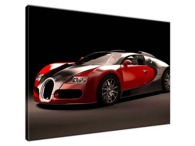Moderný obraz Červené Bugatti Veyron