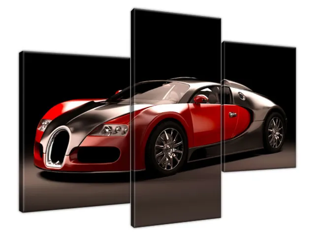Moderný obraz Červené Bugatti Veyron