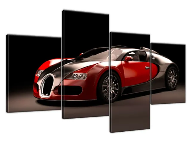 Moderný obraz Červené Bugatti Veyron