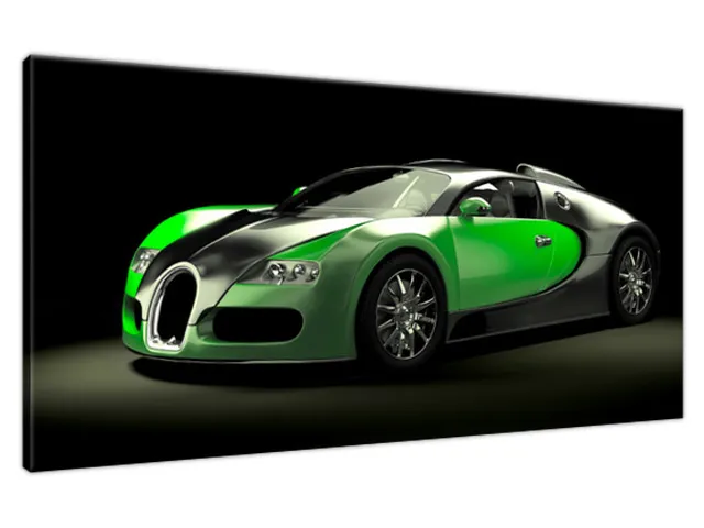 Moderný obraz Zelené Bugatti Veyron