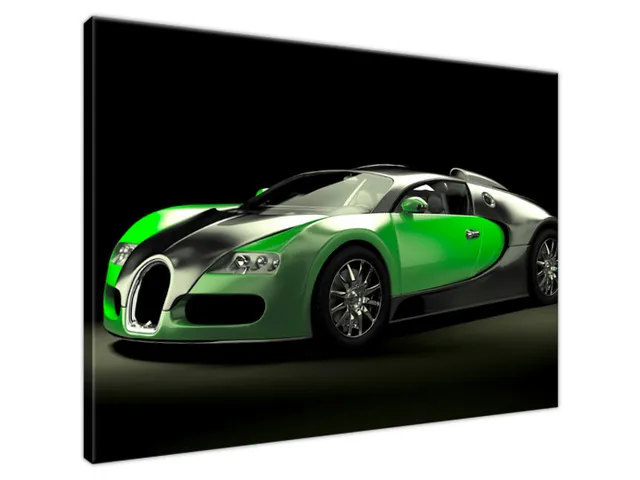 Moderný obraz Zelené Bugatti Veyron