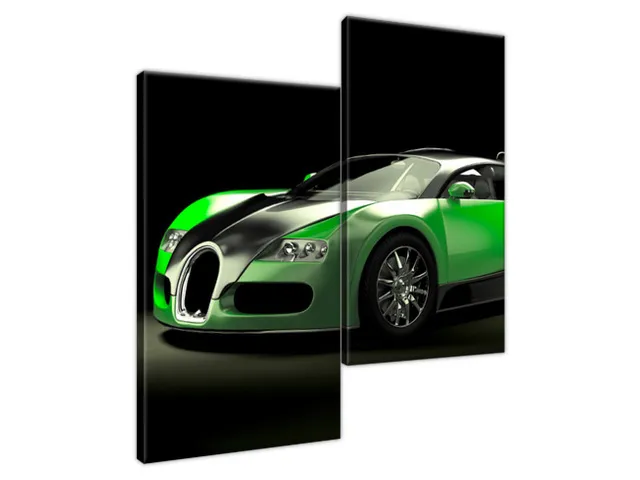 Moderný obraz Zelené Bugatti Veyron