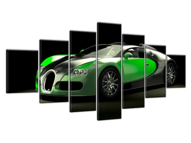 Moderný obraz Zelené Bugatti Veyron