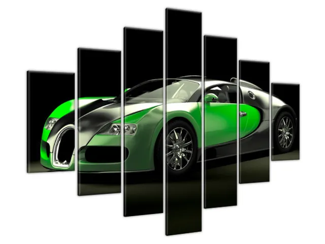 Moderný obraz Zelené Bugatti Veyron