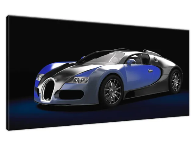 Luxusný obraz Modré Bugatti Veyron