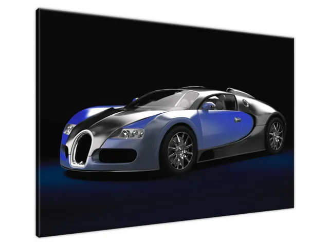 Luxusný obraz Modré Bugatti Veyron