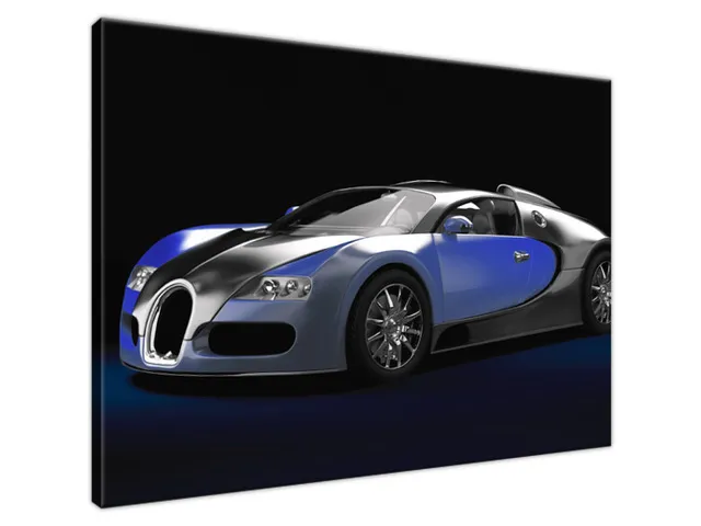 Luxusný obraz Modré Bugatti Veyron