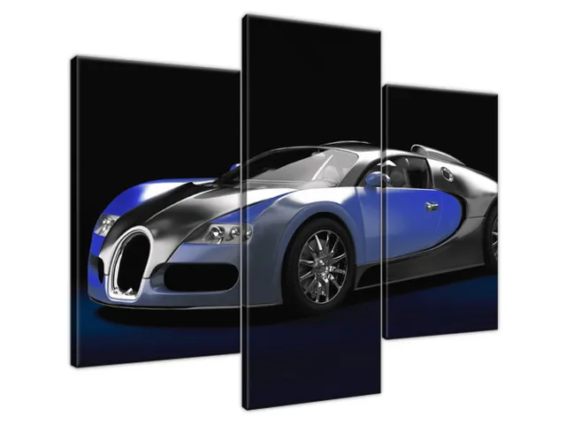 Luxusný obraz Modré Bugatti Veyron