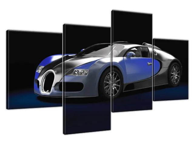 Luxusný obraz Modré Bugatti Veyron