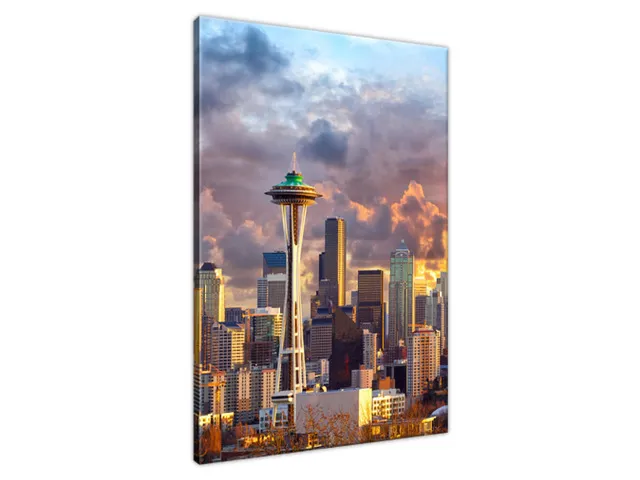 Obraz Mesto Seattle pri západe slnka