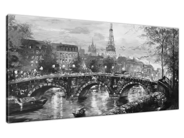 Moderný obraz Ulička v Paríži v čierno bielej