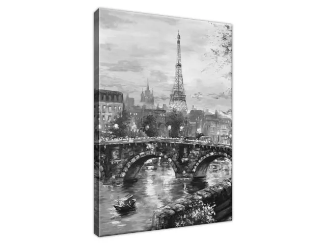Moderný obraz Ulička v Paríži v čierno bielej