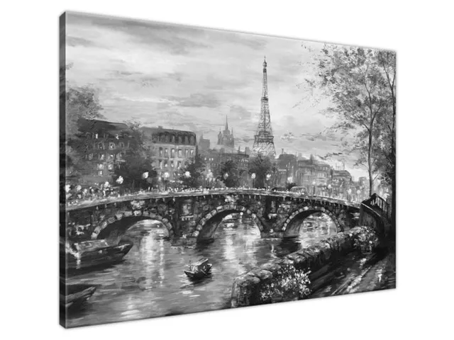 Moderný obraz Ulička v Paríži v čierno bielej