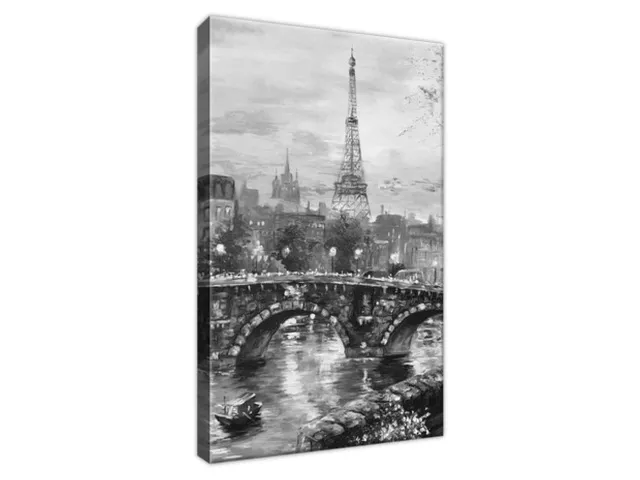 Moderný obraz Ulička v Paríži v čierno bielej