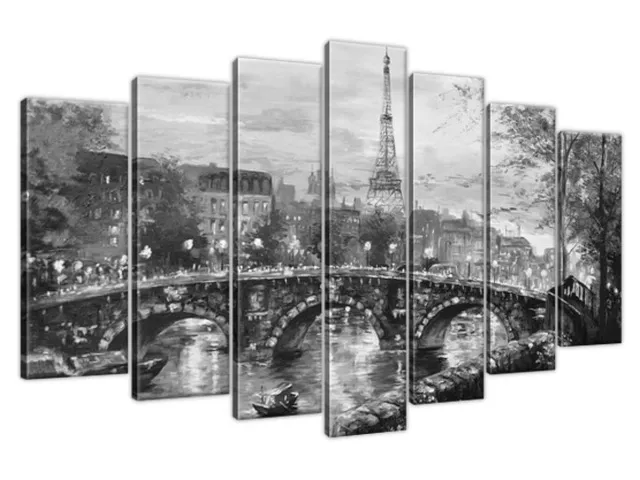 Moderný obraz Ulička v Paríži v čierno bielej