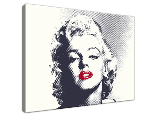 Obraz Marilyn Monroe s červenými perami