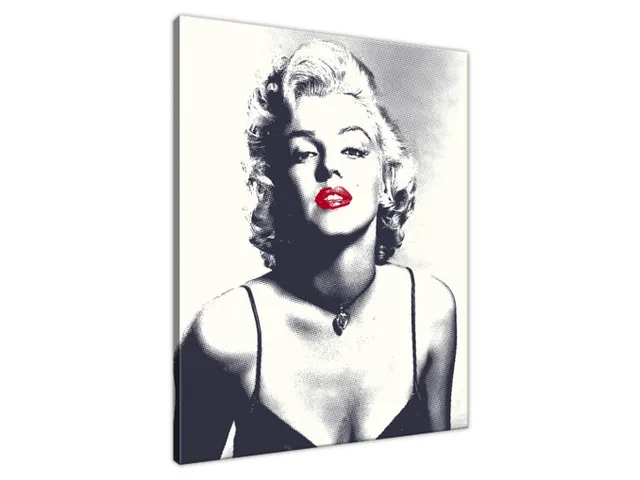 Obraz Marilyn Monroe s červenými perami