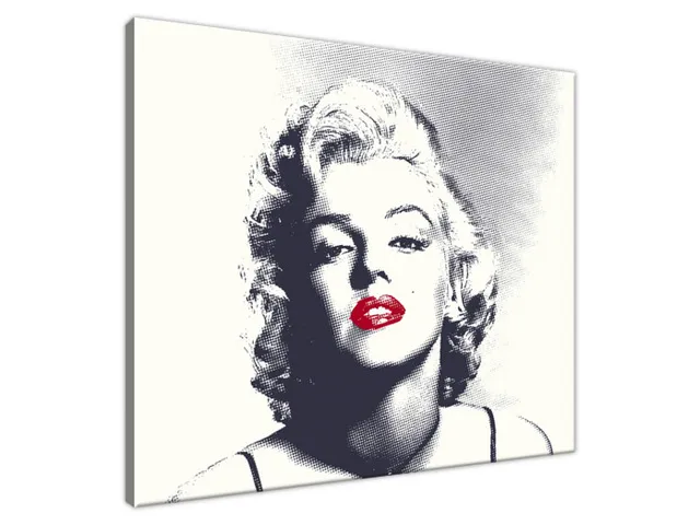 Obraz Marilyn Monroe s červenými perami