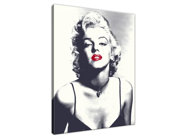 Obraz Marilyn Monroe s červenými perami