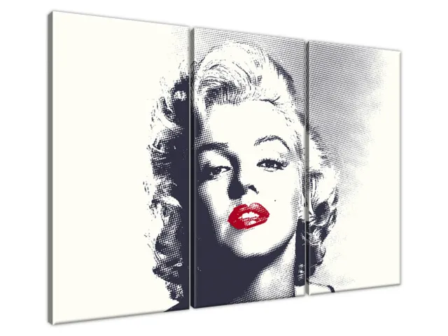 Obraz Marilyn Monroe s červenými perami