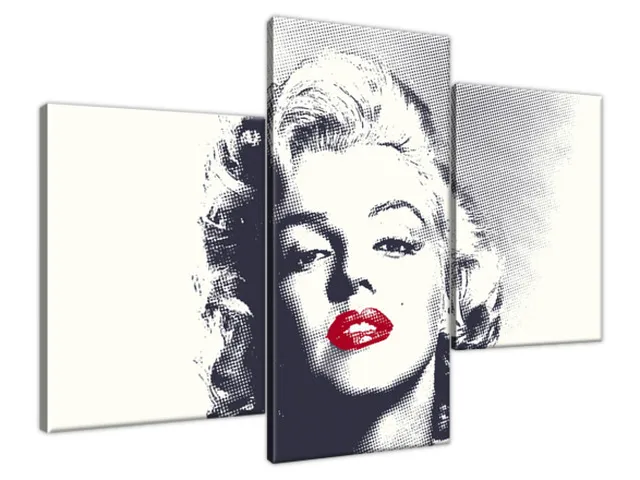 Obraz Marilyn Monroe s červenými perami