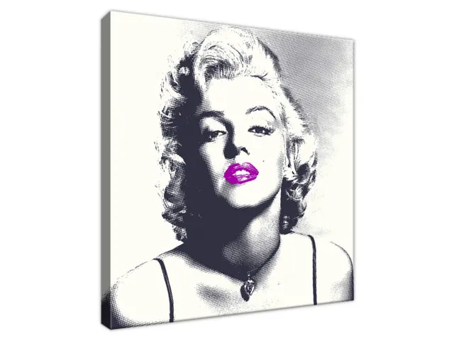 Obraz Marilyn Monroe s fialovými perami