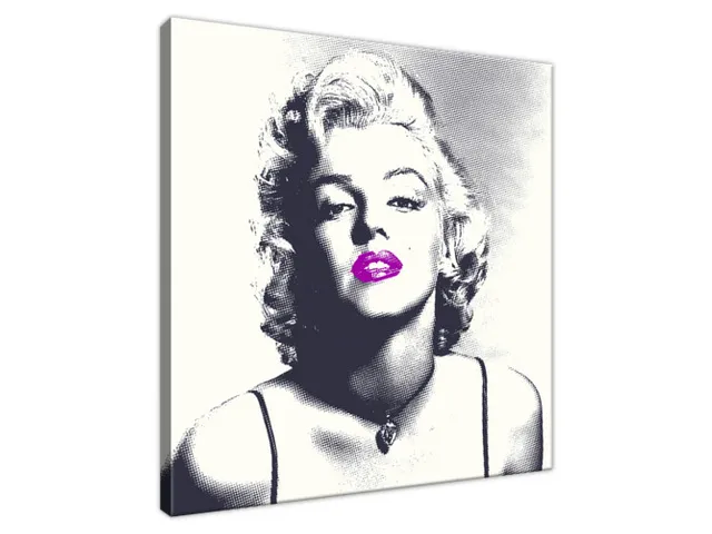 Obraz Marilyn Monroe s fialovými perami