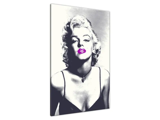 Obraz Marilyn Monroe s fialovými perami