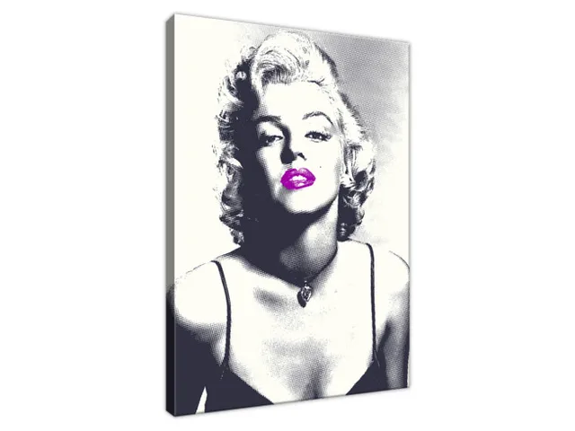 Obraz Marilyn Monroe s fialovými perami
